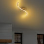 Opviq Yılan - 13279 Lámpara de araña Dorada LED